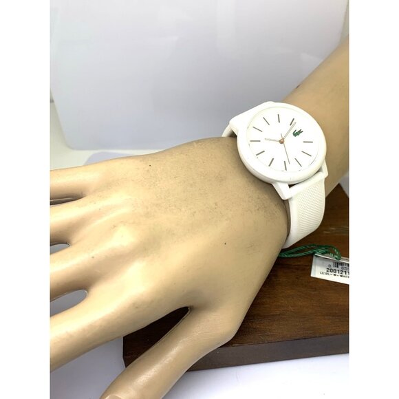 Lacoste Women\'s Watch 2001211 Quartz Croc Logo White Dial Rubber Band 36mm main image 13